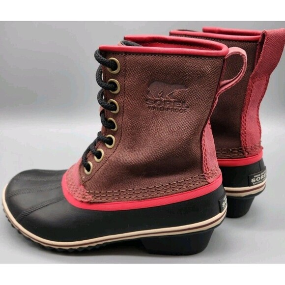 Sorel Shoes - Sorel Slimpack 1964 Women's Waterproof Boots Size 5.5 Mid-Calf Lace Up